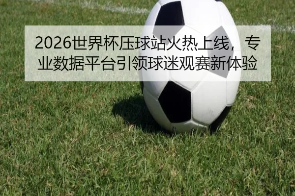 2026世界杯压球站火热上线，专业数据平台引领球迷观赛新体验