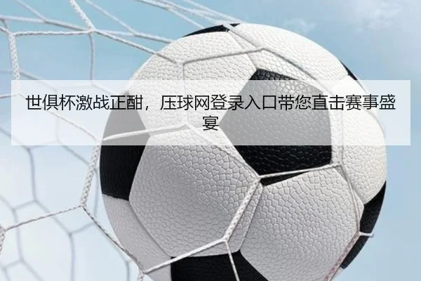 世俱杯激战正酣，压球网登录入口带您直击赛事盛宴